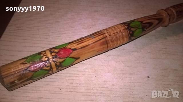 дървен боздуган-33х9см, снимка 10 - Колекции - 24861432