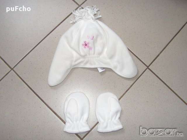 Mothercare 12-24 мес. лот шапка и ръкавички, снимка 2 - Шапки, шалове и ръкавици - 15305155