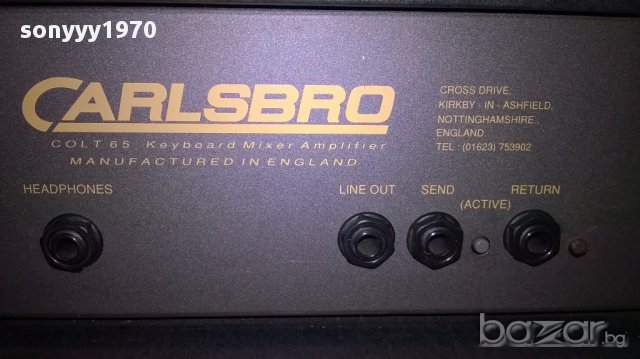 Carlsbro colt 65-manifactured in england-внос англия, снимка 10 - Ресийвъри, усилватели, смесителни пултове - 13238690