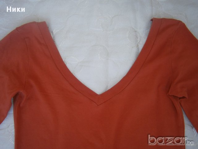 Дамска блуза на Бершка с гол гръб - М размер, снимка 5 - Блузи с дълъг ръкав и пуловери - 12304461