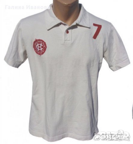 Chevignon оригинална бяла мъжка спортна тениска 100% памук