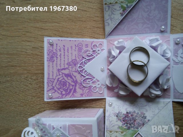 Подарък за сватба, рожден ден експлодиращи кутийки-ръчна изработка, снимка 8 - Други - 21601031