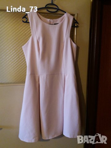 Дам.рокля-"Mohito"-/полиес.+ликра/-цвят-пудра. Закупена от Италия., снимка 4 - Рокли - 22622984