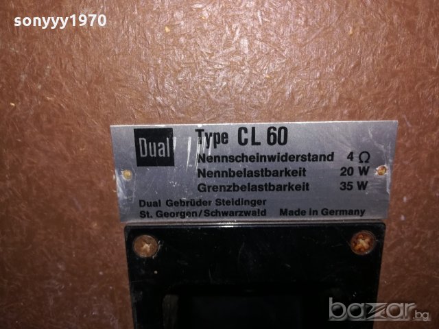 dual cl60 made in germany-59x33x22см-внос франция, снимка 15 - Тонколони - 20337324