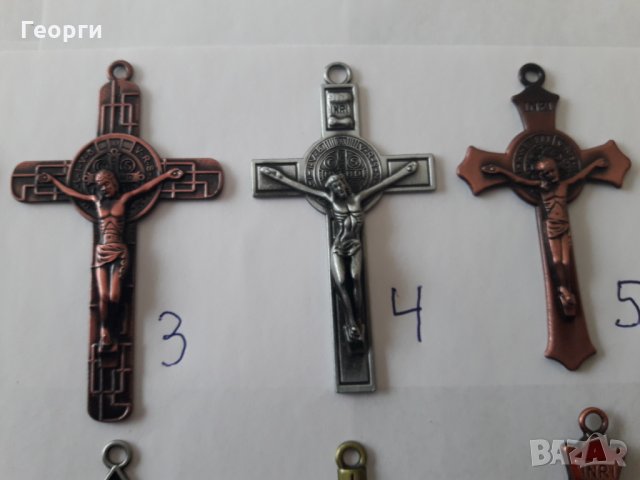 Метални релефни детайлни кръстове-1, снимка 5 - Колиета, медальони, синджири - 23383417