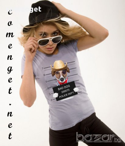 New! Уникална дамска тениска BAD DOG MEXICO! Създай модел по Твой дизайн, свържи се нас!, снимка 1 - Тениски - 8691584