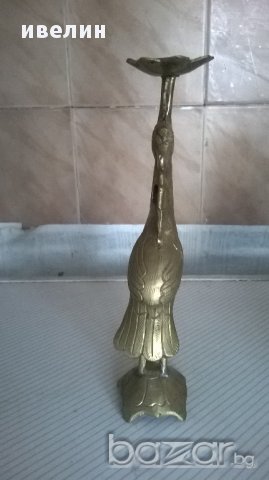 фигуративен месингов свещник , снимка 4 - Антикварни и старинни предмети - 18064273