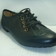 Дам.обувки Super Mode-6881,черни кожа връзки, снимка 2 - Дамски ежедневни обувки - 13963191