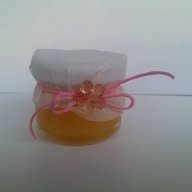 Подарък за гостите - Бурканче мед в розово, снимка 6 - Сватбени аксесоари - 10235708
