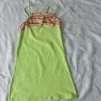 Зелена трикотажна рокличка, снимка 2 - Детски рокли и поли - 26183732
