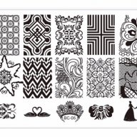 мотиви орнаменти плочка / щампа шаблон за печат на нокти - Нова BC-06, снимка 1 - Продукти за маникюр - 14623784