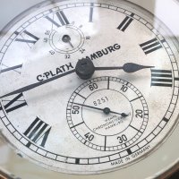 Корабен морски часовник хронометър Carl Plath-Hamburg , снимка 2 - Антикварни и старинни предмети - 10424652
