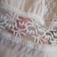 светло розова дълга туника/риза с дантела и дълъг ръкав, снимка 5 - Ризи - 26066027