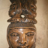 Масивна африканска маска от Гана, снимка 2 - Колекции - 20670965