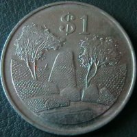 1 долар 1997, Зимбабве, снимка 1 - Нумизматика и бонистика - 21203391