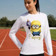 ХИТ! Дамска тениска на Миньони / The Minions Papoy. Бъди различна, поръчай модел с Твоя снимка!, снимка 4 - Тениски - 13665125