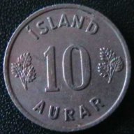 10 аурар 1946, Исландия, снимка 1 - Нумизматика и бонистика - 7548095