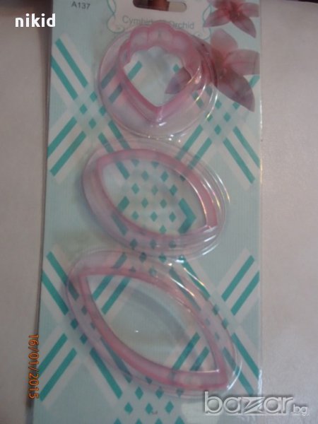 форми шаблон резци орхидеи  орхидея за украса на торти фондан и др., снимка 1