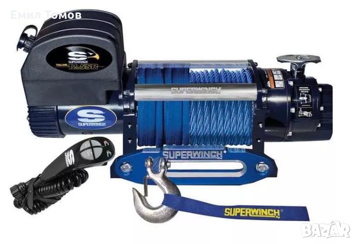 Лебедка за джип (пътна помощ) ”SuperWinch TALON” 12.5 SR /12V синтетично въже - НОВА, снимка 1