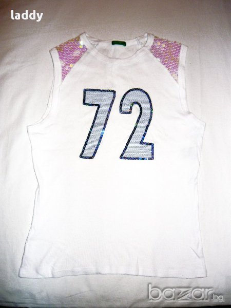 Топ United Colors of Benetton с пайети, снимка 1