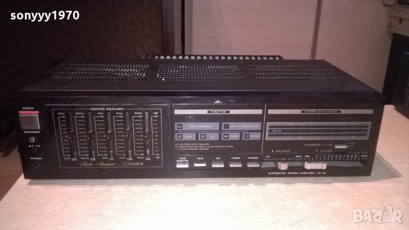 fisher ca-60 amplifier-made in japan-за ремонт-внос швеицария, снимка 1