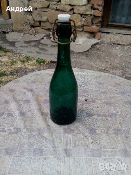 Старинна бирена бутилка Н.Х.СЛАВЧЕВ В.ТЪРНОВО, снимка 1
