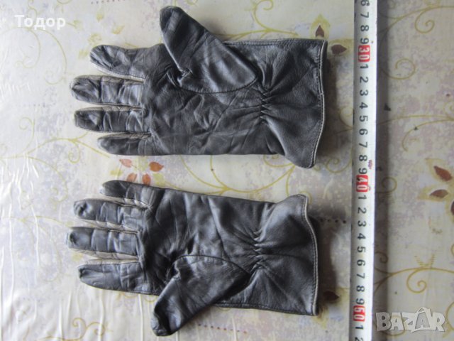 Дамски кожени ръкавици , снимка 2 - Шапки - 26024292