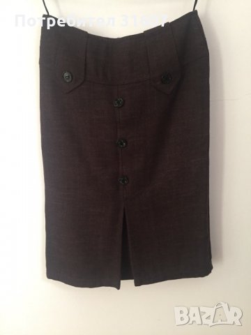 Уникална пола в цвят шоколад, снимка 2 - Поли - 23124040