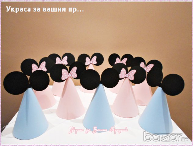 Украса и аксесоари с Мини Маус за първи рожден ден, снимка 9 - Други - 17286857