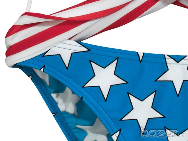 ADIDAS ORIGINALS JEREMY SCOTT USA FLAG AND STARS PRINT Дамски Бански size M, снимка 6 - Бански костюми - 6449536
