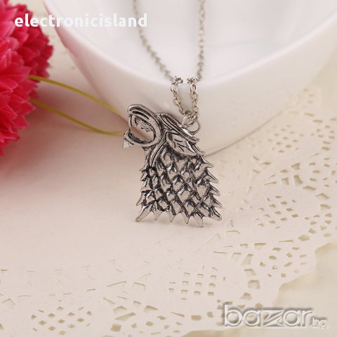 Колие Вълк oт Игра на Тронове дом Старк / Game Of Thrones Wolf House Stark, снимка 2 - Колиета, медальони, синджири - 11070812
