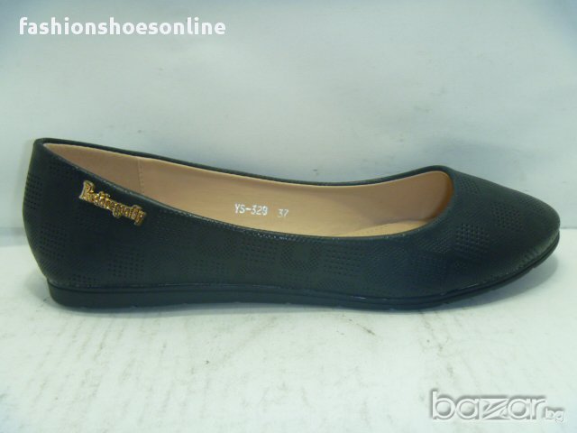 Дам.обувки BECKYYS-328 черни златна катарама (Г), снимка 1 - Дамски ежедневни обувки - 13963132