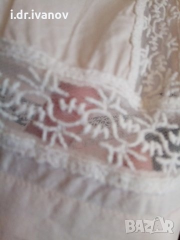 светло розова дълга туника/риза с дантела и дълъг ръкав, снимка 5 - Ризи - 26066027