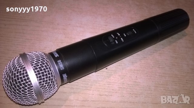 ПОРЪЧАН-shure sm58 made in usa-здрав безжичен микрофон