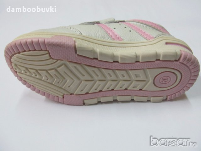 Спортна обувка естествена кожа Чипо бяло, снимка 4 - Детски маратонки - 17523381
