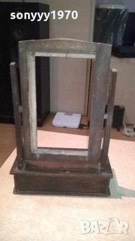 АНТИК-OLD-антика-старина дървения за огледало-45х29х14см, снимка 6 - Колекции - 22006280