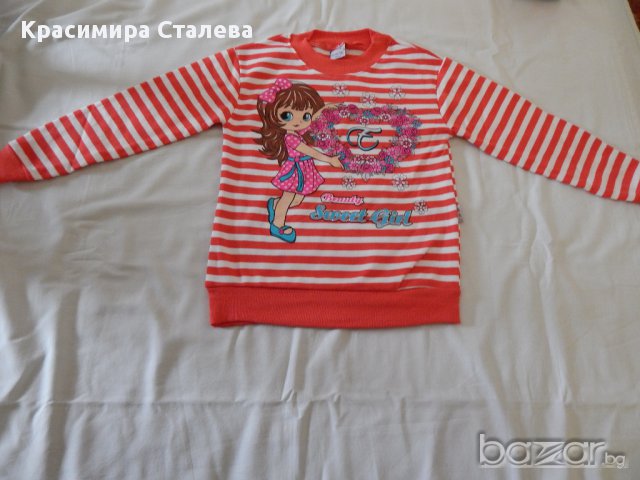 Блузка лека вата-4-5 год.- 100% памук - нова, снимка 3 - Детски Блузи и туники - 10072187