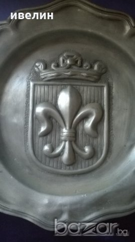 стара викторианска чиния за стена, снимка 2 - Антикварни и старинни предмети - 20250818