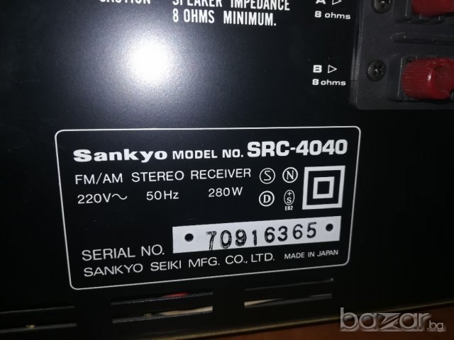 sankyo-stereo receiver-made in japan-внос швеицария, снимка 10 - Ресийвъри, усилватели, смесителни пултове - 20979885