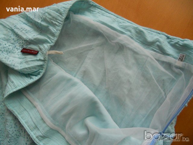 Солирана памучна пола с дантела на Pretencii, N 46, снимка 3 - Поли - 18337409