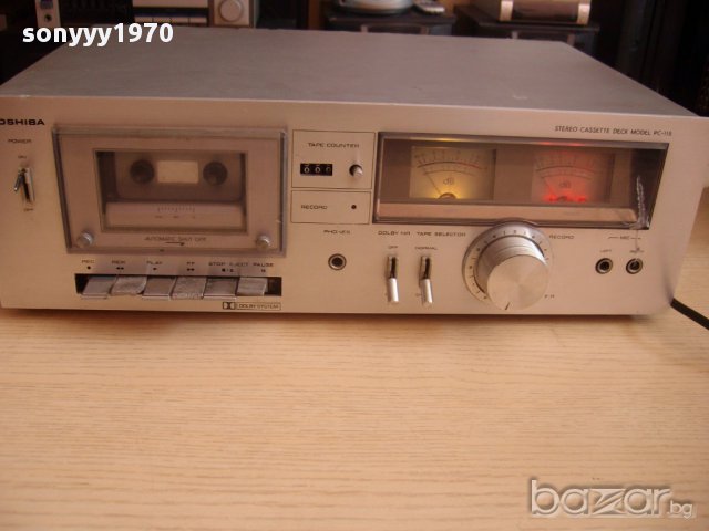 toshiba pc-115 stereo cassette deck-внос швеицария, снимка 5 - Ресийвъри, усилватели, смесителни пултове - 12109578