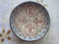 Уникална авторска глинен керамична чиния емайл маркировка, снимка 2