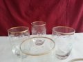 Стъклени чаши гравирани с златен кант , снимка 9