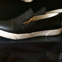 Естествена кожа обувки h&M, маратонки на платформа , снимка 2 - Дамски ежедневни обувки - 23547299