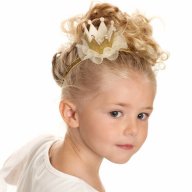 лента корона за коса глава за принцеса бебе на ластик с мъниста и брокат, снимка 4 - Други - 15031653