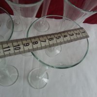 Високи стъклени кристални чаши  , снимка 7 - Антикварни и старинни предмети - 20400780