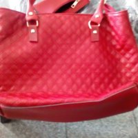 Silvia Rosa червена чанта + портмоне, снимка 5 - Чанти - 25633245