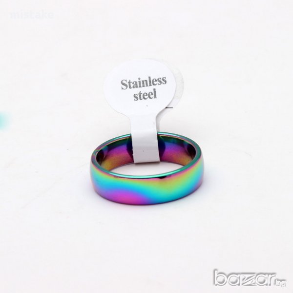 романтичен стоманен пръстен , снимка 1