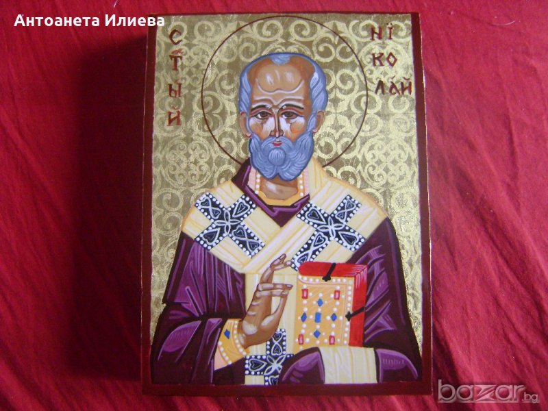Икона Св. Николай, снимка 1