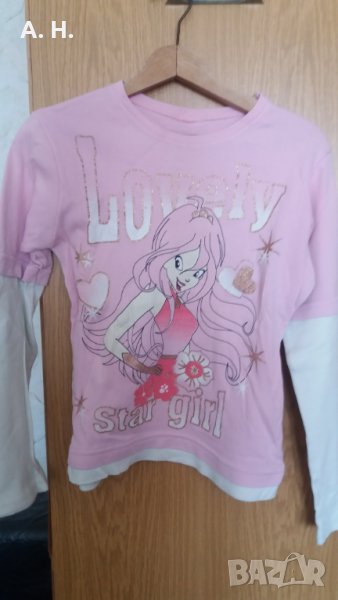 Детска розова блузка, снимка 1